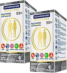 Polivitamínico A-Z 50+ Sênior - 2 unidades de 60 Cápsulas - Catarinense