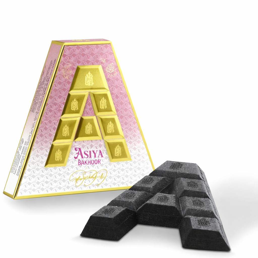 Spirit of Dubai Asiya Oudh Bakhoor – 40g Luxury Arabic Incense Blocks – Floral Fruity Vanilla Aroma – Premium Middle Eastern Home Fragrance for Bakhoor Burner