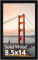 Vista 167 de KINLINK Marco de Fotos 11x14 Natural, Marco de Madera Maciza 11x14 con Plexiglás Acrílico para Fotos 5x7/8x10 Con Paspartú, Exhibición de Mesa