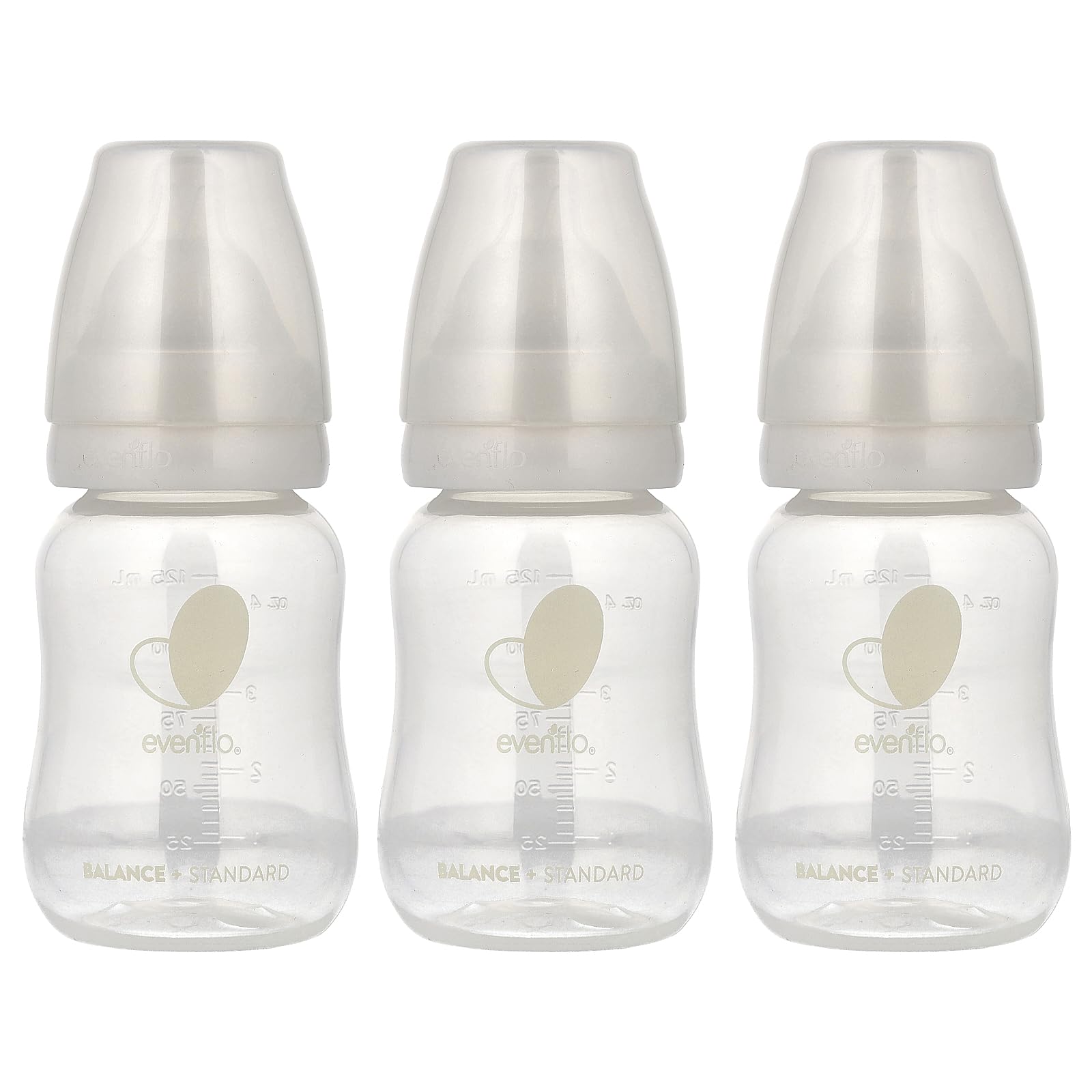 Amazon.com : Evenflo Feeding Balance+ Bottles, Standard, 0+ Months, Slow  Flow, 3 Bottles, 4 oz (120 ml) : Baby