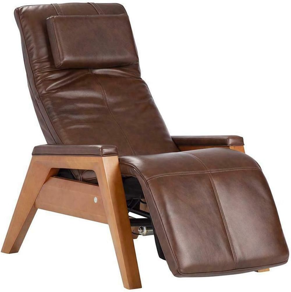 Human Touch Gravis ZG Chair - Zero Gravity Massage Recliner, Beech Saddle