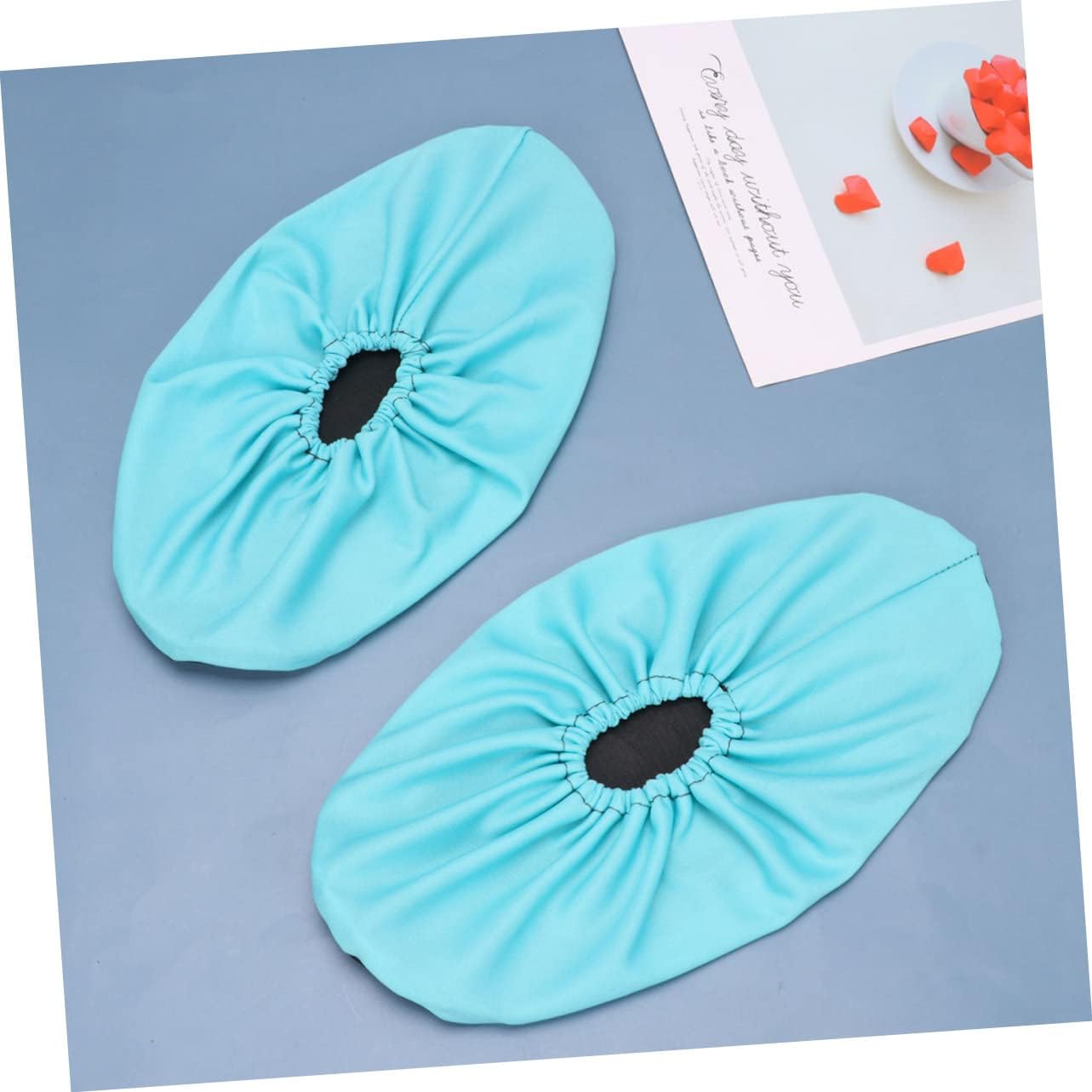 Ciieeo 5pairs Slip Rain Shoes Covers Skid Overshoes for Adults Washable Breathable Reusable Overshoes Pouch