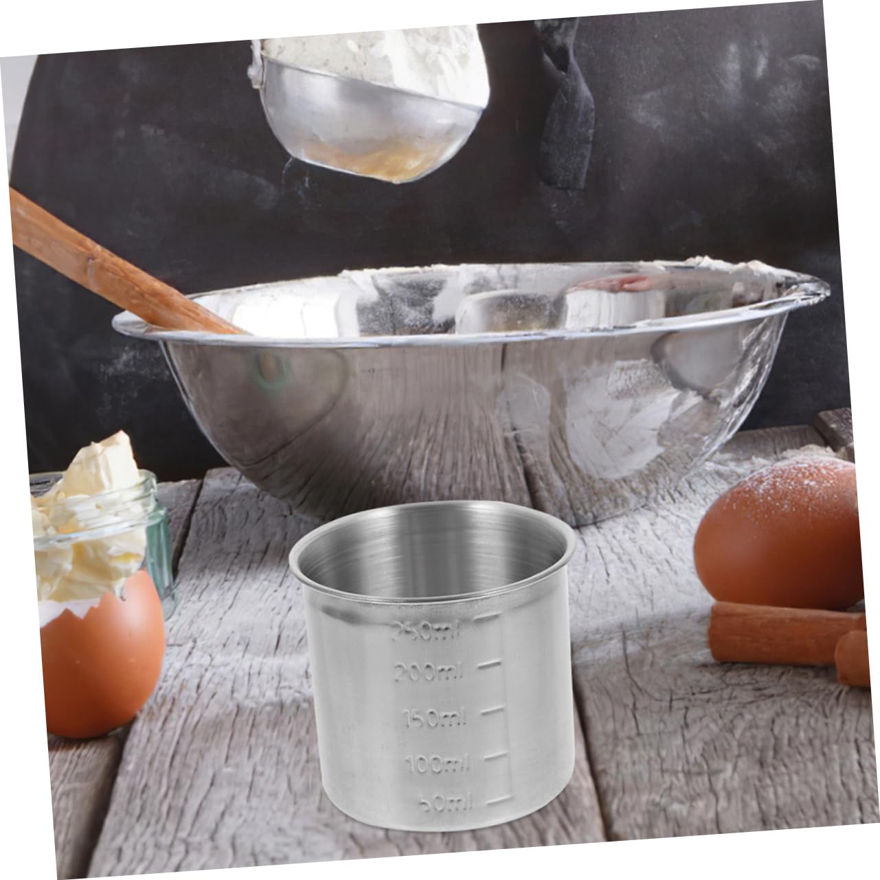 TOPBATHY 9 Piezas taza medidora Taza de medición precisa Taza de medición multifuncional taza de olla arrocera tazas medidoras para hornear vaso medidor metalico soporte medidor de cocina