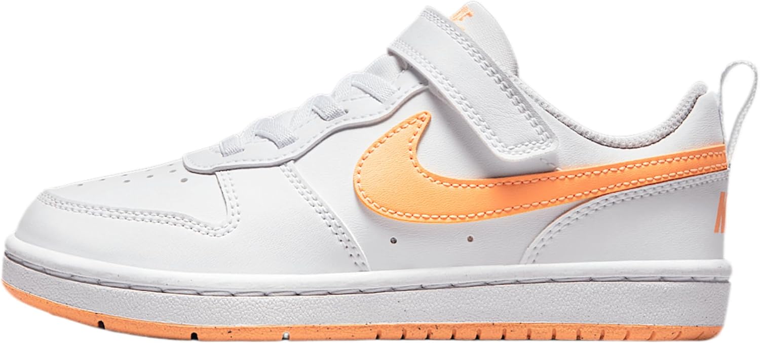 Nike Little Kids Court Borough Low - White/Peach Cream
