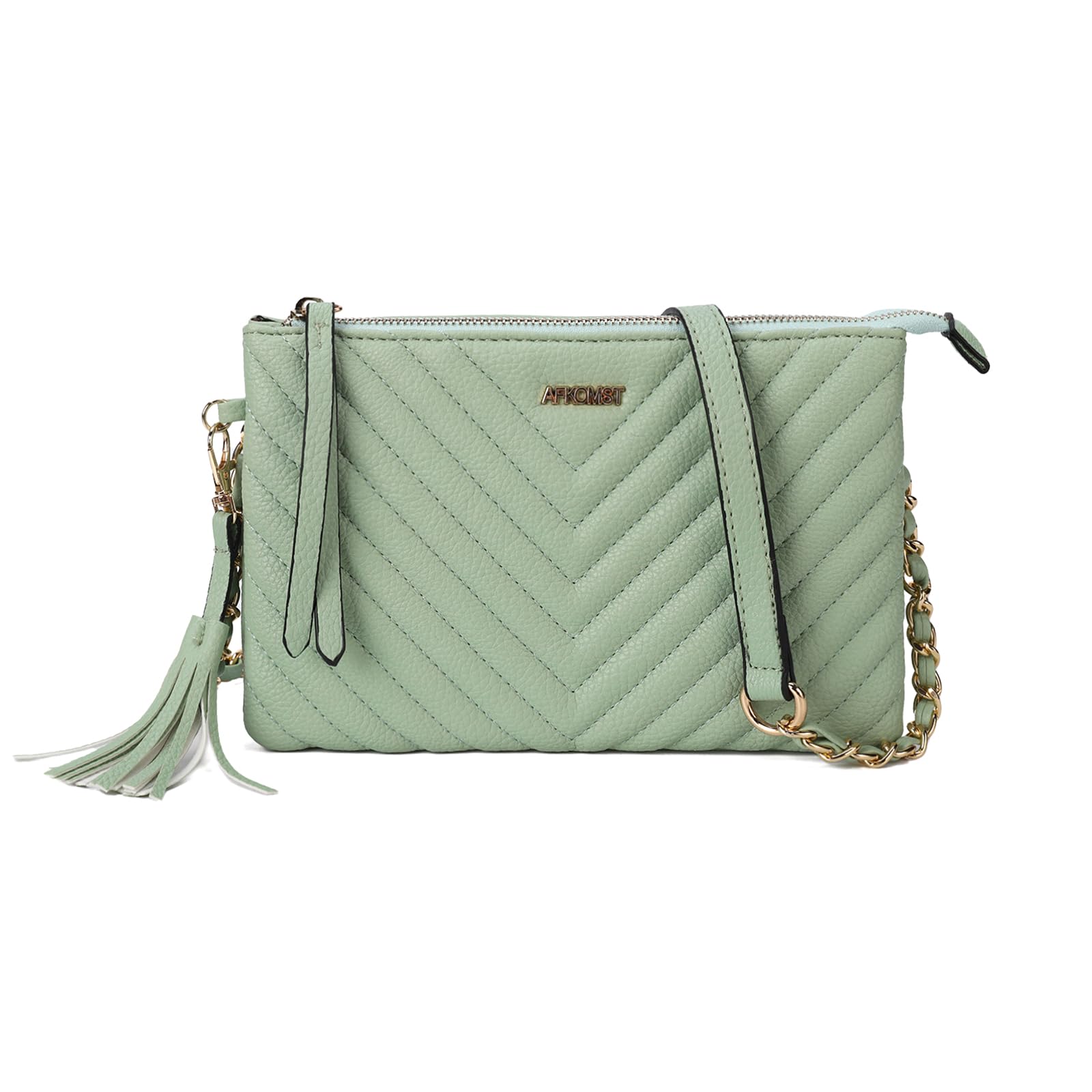 Gladdon Kleine Umhängetaschen für Damen Cross Schultertaschen Clutch Umhängetasche Frauen Cross-body-Taschen Sling Messenger Bag Cossbody Handytasche(Grün)