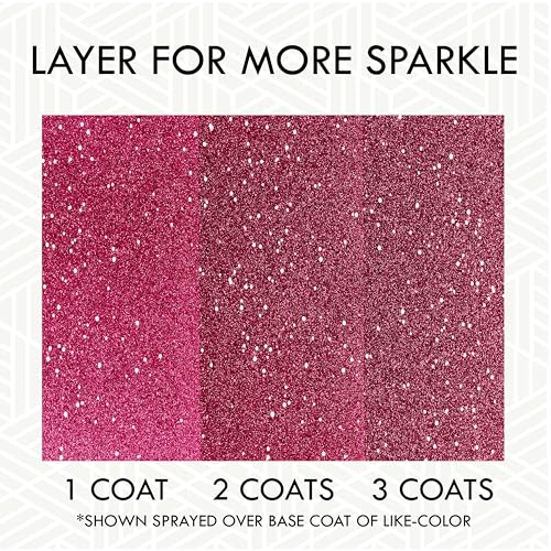 Image of Rust-Oleum 301818 Specialty Glitter Spray Paint, 10.25 oz, Bright Pink