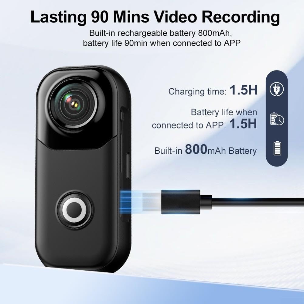 Appareil photo en ABS 5,8 cm pour un design ultra portable Corps ABS Blanc