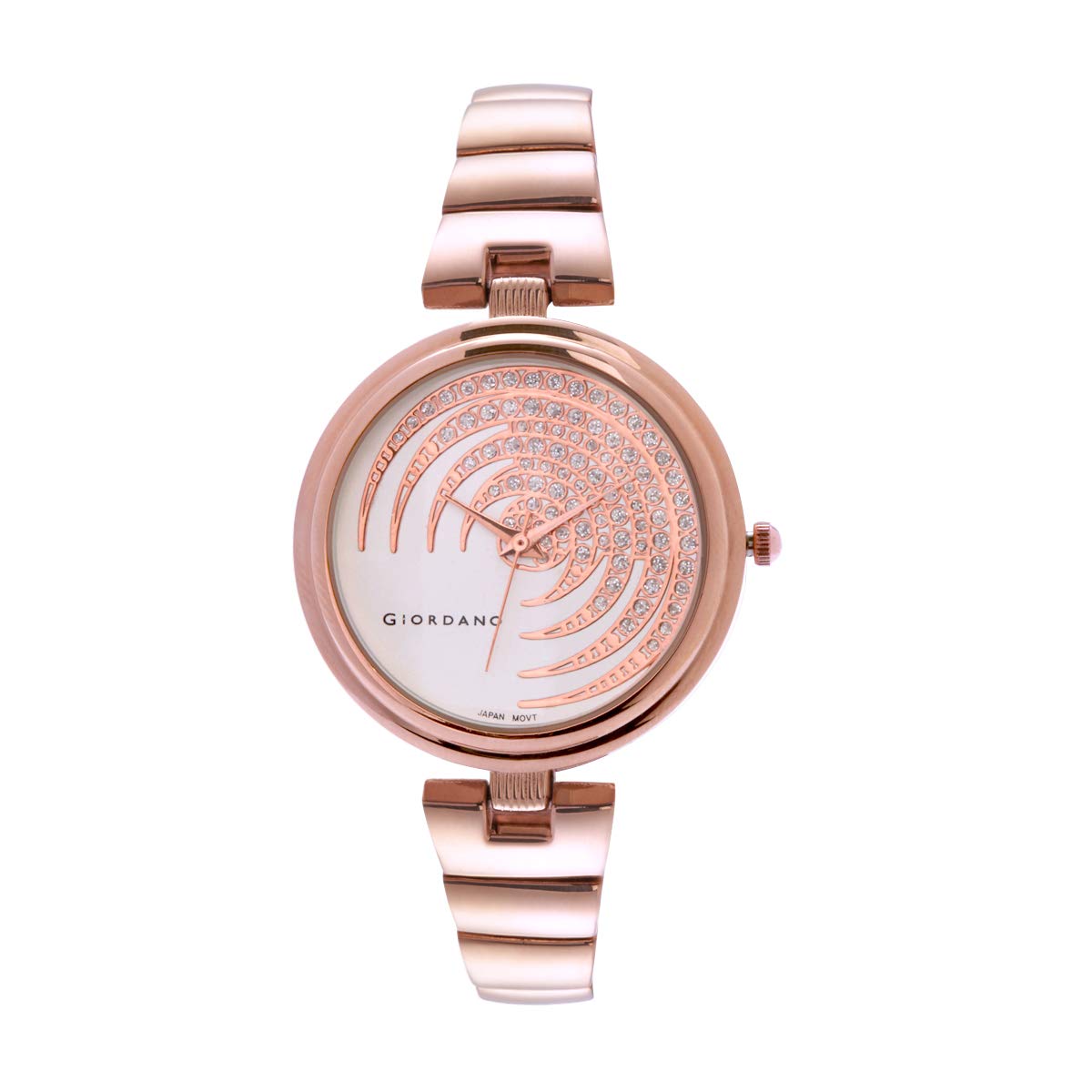 Analog Stylish | Trendy Watch for Women's Water Resistant with Crystal Studded Dial and Unique Design Metal Strap Wrist Watch to Compliment Your Look|Ideal Gift for Women|Ladies|Girls - C2196