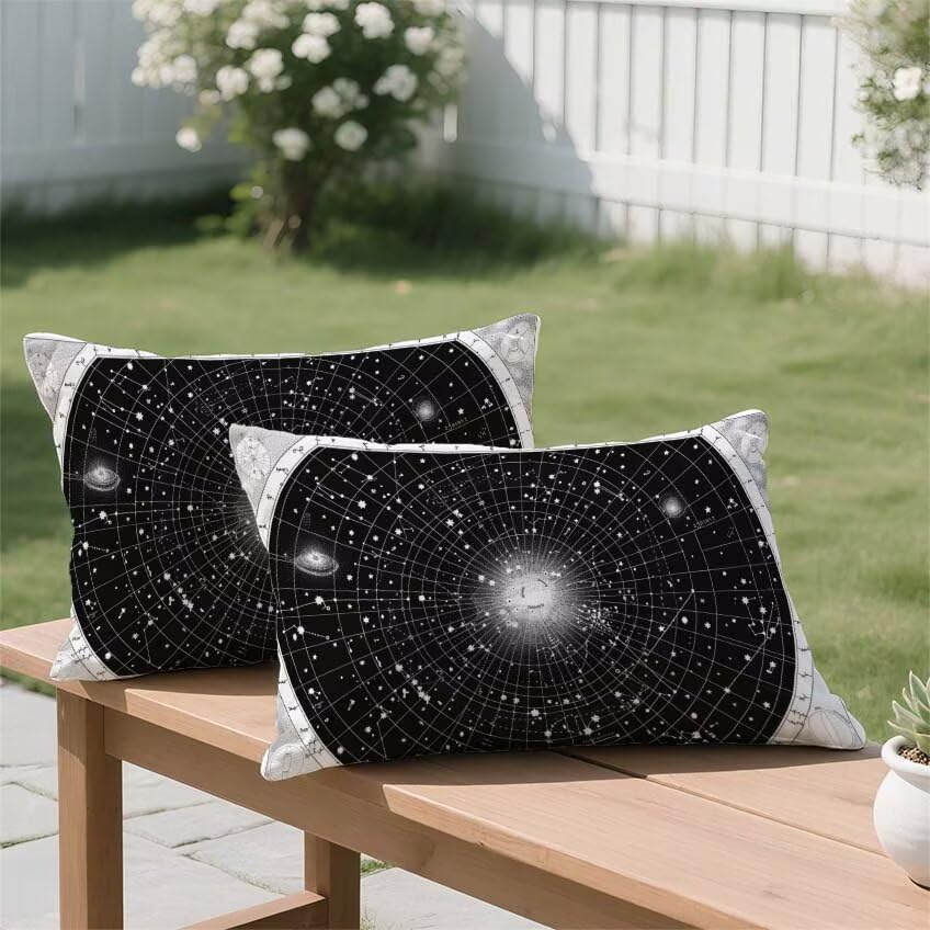 Pillow case constellation idée cadeau originale pour déco terrasse