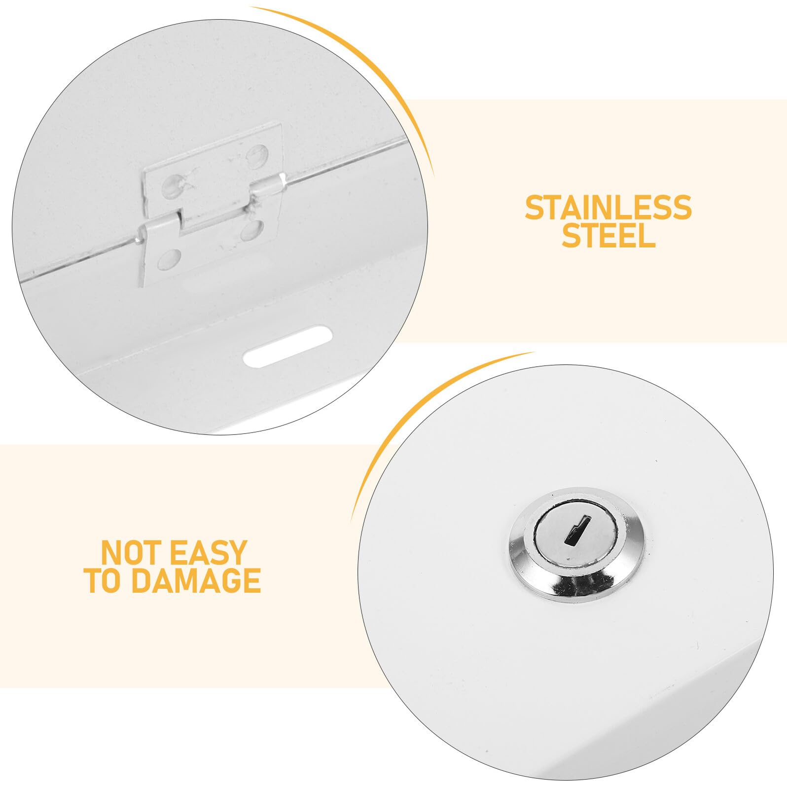 Garneck Couvercle de Verrouillage pour Boîte de Prise Électrique Couvercle de Remplacement pour Boîte Électrique Protection avec Serrure de Jonction de Compteur