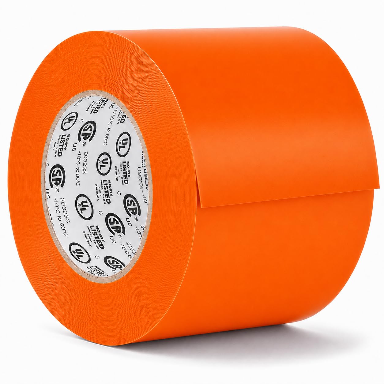 GGR Supplies EL-766AW Orange General Purpose Electrical Tape, 3 Inch x 66 Feet, 7 Mil PVC, UL/CSA Listed Core, 600V Flame-Retardant Insulation for Wire Splicing, Bundling &amp; Color Coding, Pack of 1