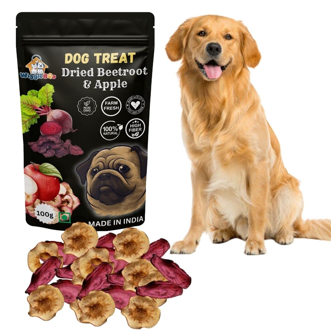 WiggleBoo Dog, Puppy Treat || Delicious, Healthy & Nutritious || Crunchy & Tasty || All-Natural Snacks Loaded with Fiber || Essential Nutrients for Health & Wellness (Dried Beetroot & Apple) (B0BZLGL9ZW) Amazon Price History, Amazon Price Tracker