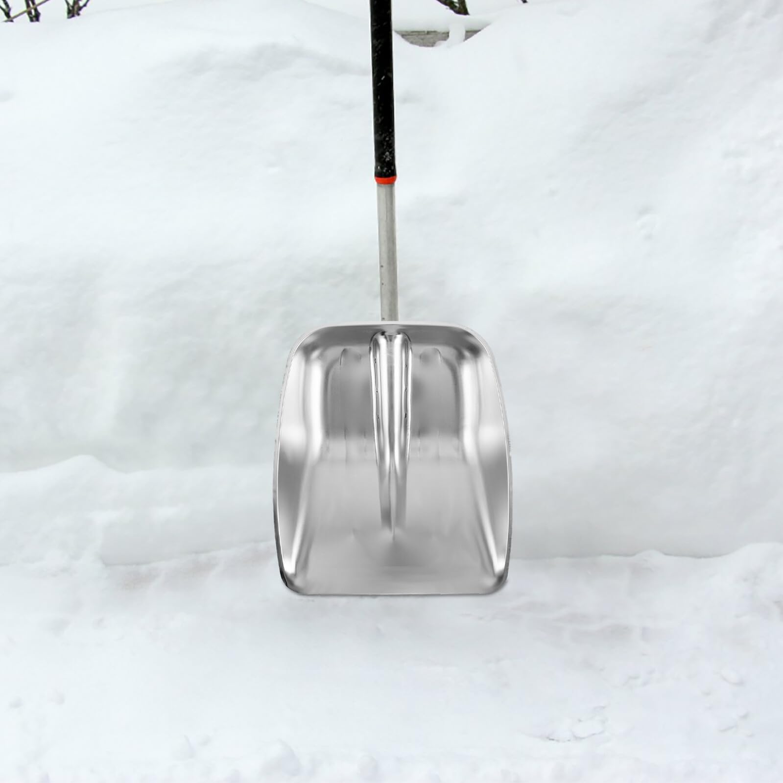 Testa della Pala da Neve in Acciaio Inox, Ricambio Robusto | Argento, Installazione Facile, Resistente alle Intemperie, per Rimozione Neve e Gestione Cereali