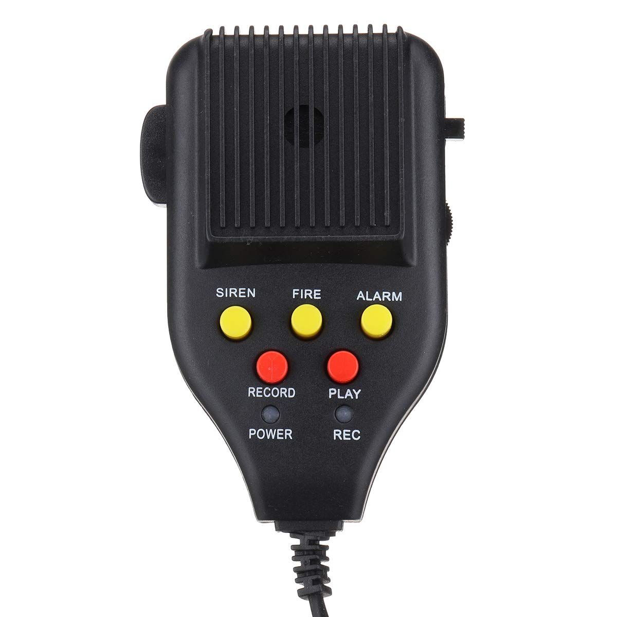 12V 3 grabación de Sonido Coche Sirena Cuerno de la policía + Mic PA Altavoz Sistema de Alarma de Incendios