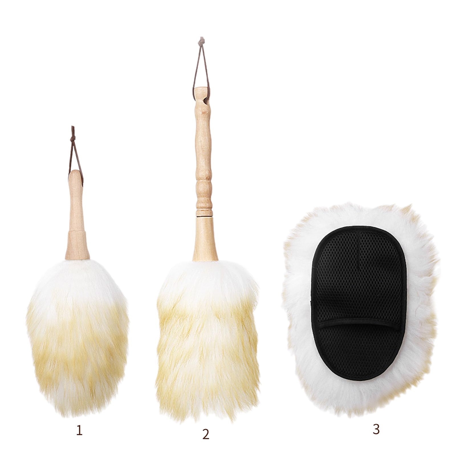 Wedel Spazzola Uomo In Lana D'Agnello Con Manico Telescopico – 72-95 Cm, Made In Germany - 6