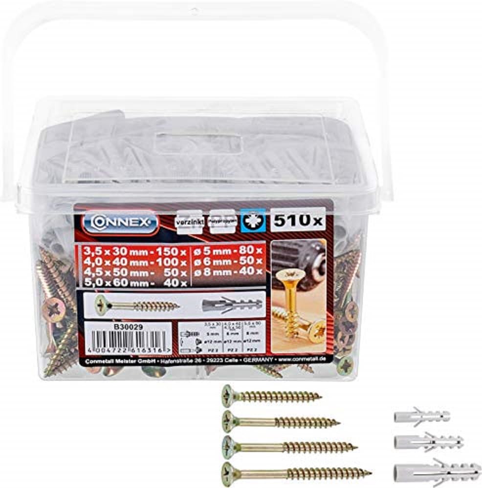 Connex Pz Pozidriv Drive B30029 A850 3.5 X 30Mm Uni-Screws In Bucket