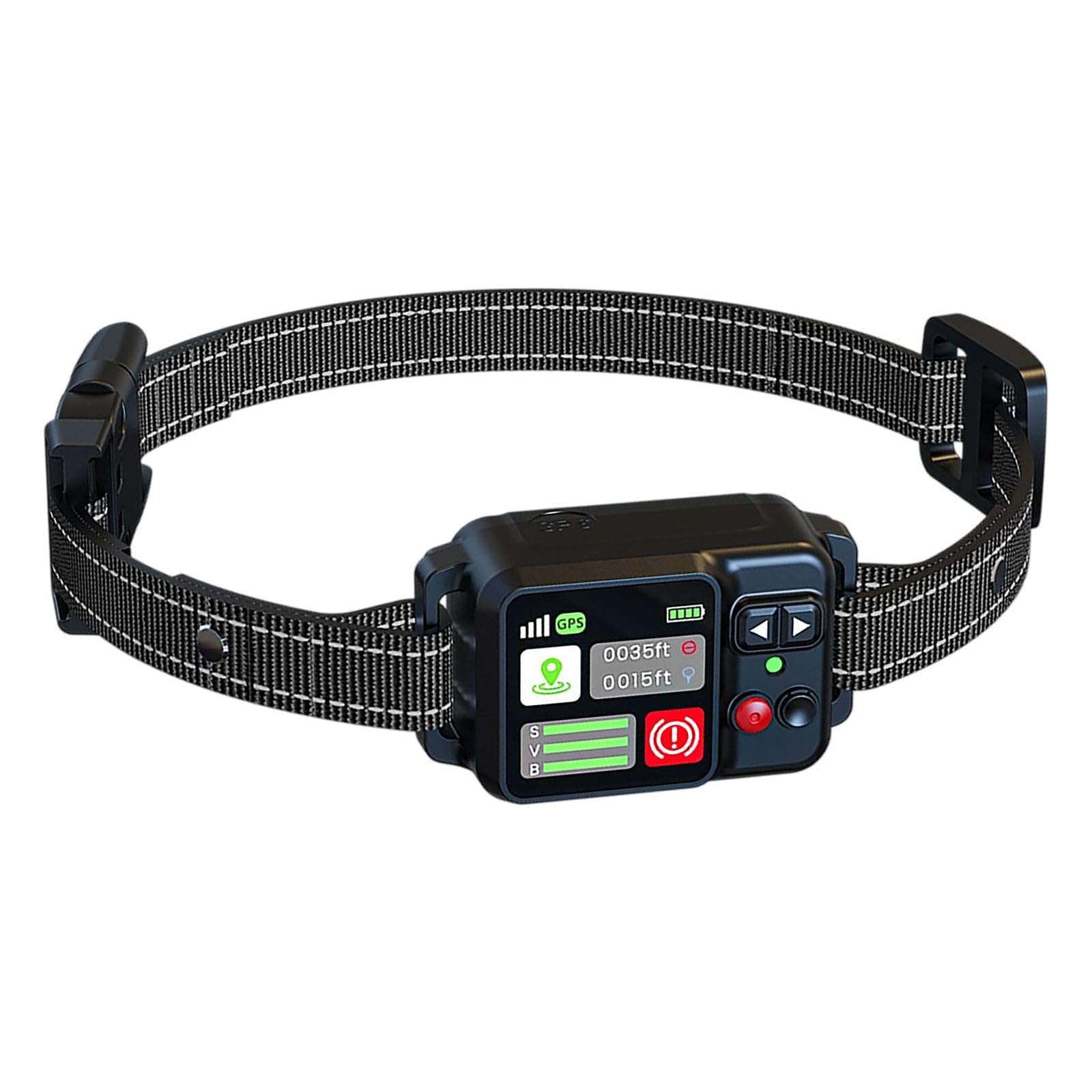 2026 Clôture pour chien sans fil avec collier Clôture circulaire jusqu'à 2000 m Mode de positionnement pour l'extérieur (noir, 22 x 10 x 5 cm)