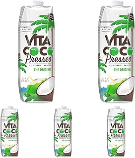 Coconut Water Pressed, 33.8 Fl Oz (Pack of 5)