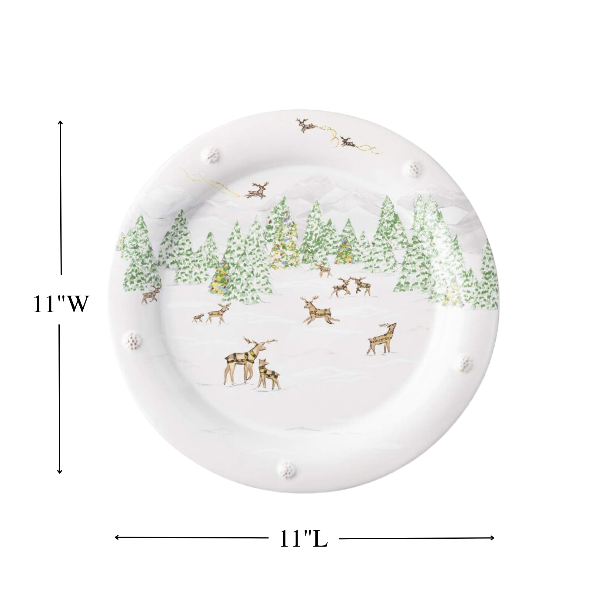 Amazon.com | Juliska Berry & Thread North Pole Dinner Plate
