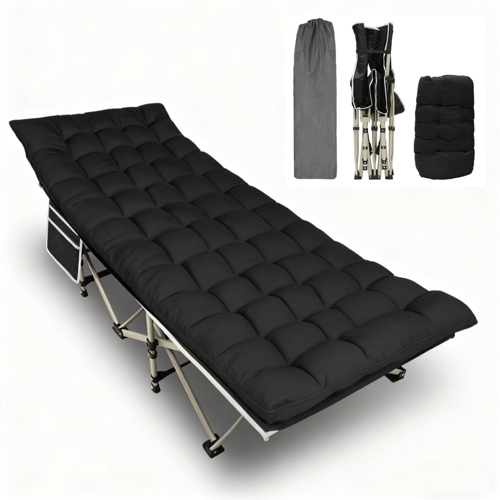 黒の折りたたみベッド Amazon.co.jp: Jack Boss 折りたたみベッド 耐荷重：272KG（600LBS