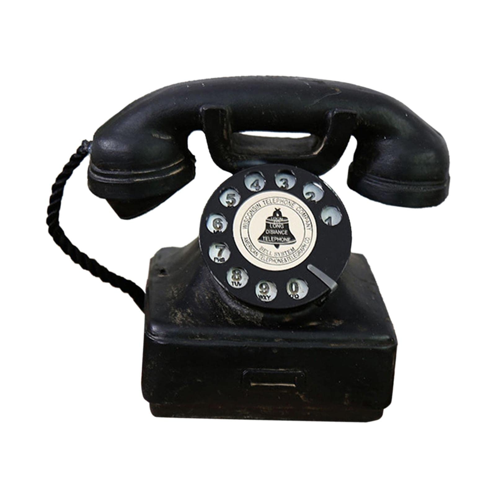 Corded Phone Antique Old Fashion Landline Telephone Model for Desk Bar Hotel-image-29