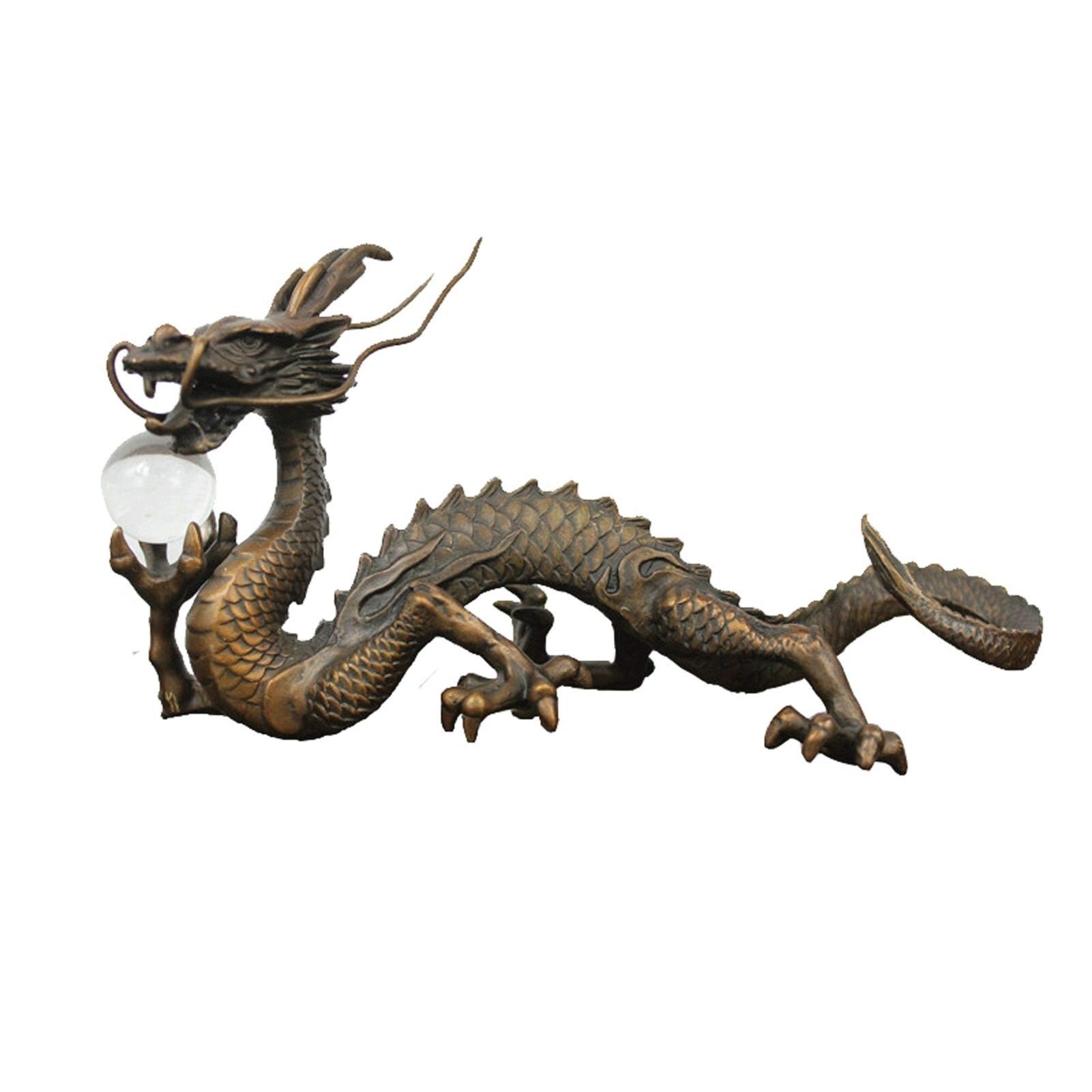 Figurines de la Table Décor Dragon Chinois Bronze Rétro
