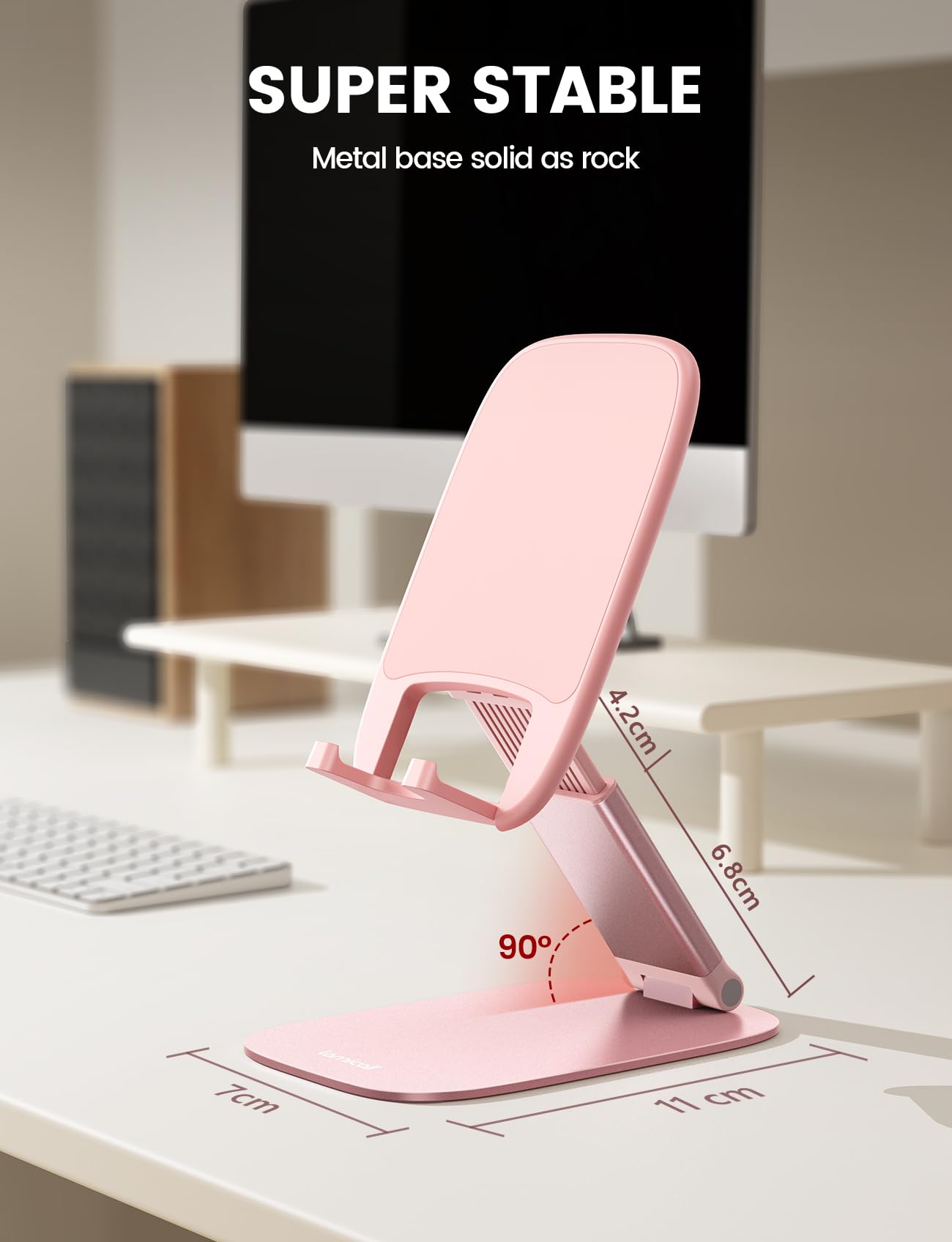 Lamicall Telefoonstandaard, Verstelbaar Telefoondock - Universele