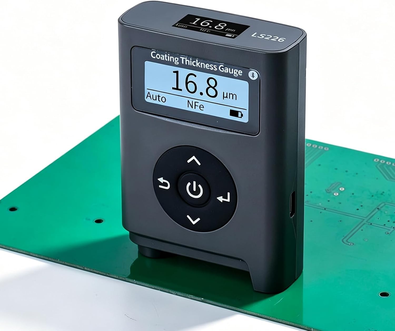 Misuratore Di Spessore Del Rivestimento In Polvere 0-2000 Μm, Misuratore Digitale Di Spessore Del Rivestimento Anodizzato, Μm/mil, Sonda Integrata, Per Rivestimento Conforme