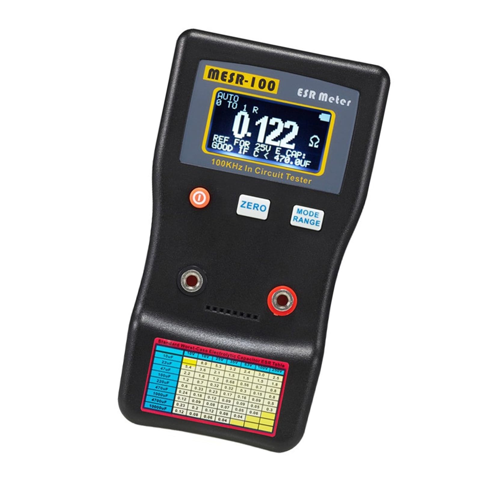 Transportable Condenser Sedimentation Measurement Tool Double Investigate Plan with Published Sedimentation Value Chart for in Circuit Component Diagnosis Electronics Instrument in Circuit Testing