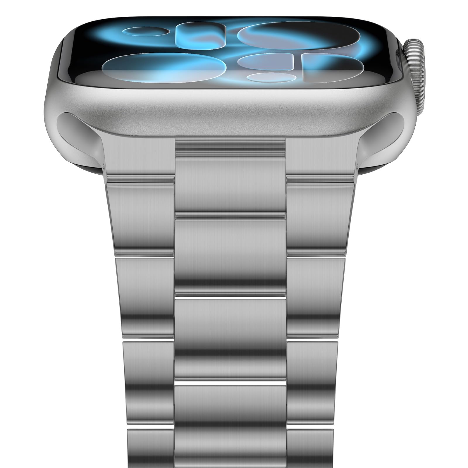 iiteeology Lightweight Stainless Steel Band Designed for Apple Watch Series 1-11, 42mm, 41mm, 40mm, 38mm, SE2&amp;SE3, Replacement iWatch Bands for Women, Series 11 Space Gray