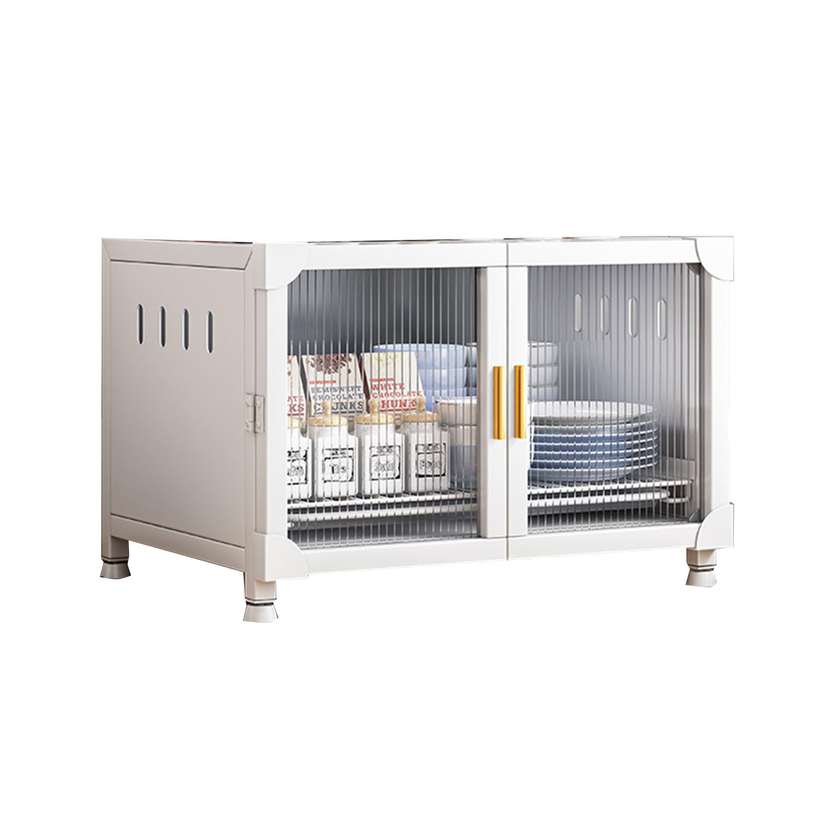 Buxuaaaa Sideboard Buffet, Modern Styles Buffet Cabinet Storage Cabinet with Crystal Door for Hallway, Entryway, Kitchen Sideboard with Storage
