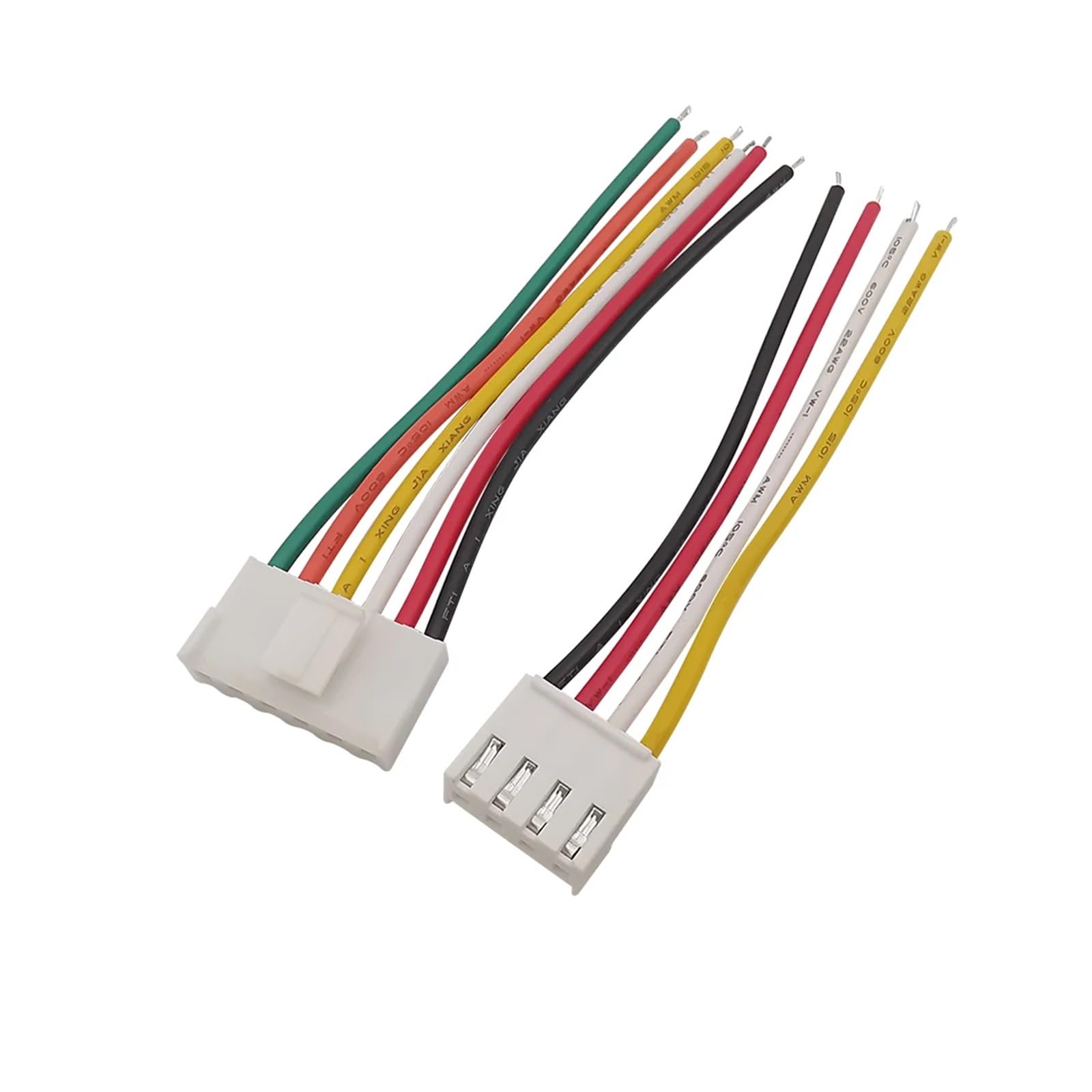 10er Set VH 3,96 Steckverbinder – Buchsengehäuse + Wafer + Kontakte, Rastermaß 3,96 Mm