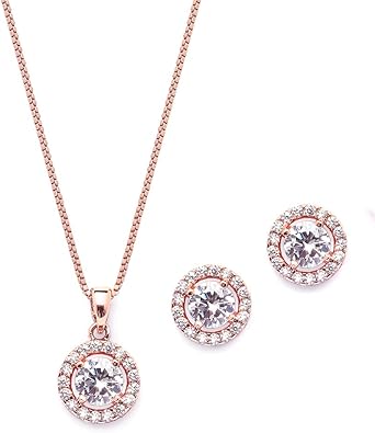 14k rose gold jewelry set Clearance