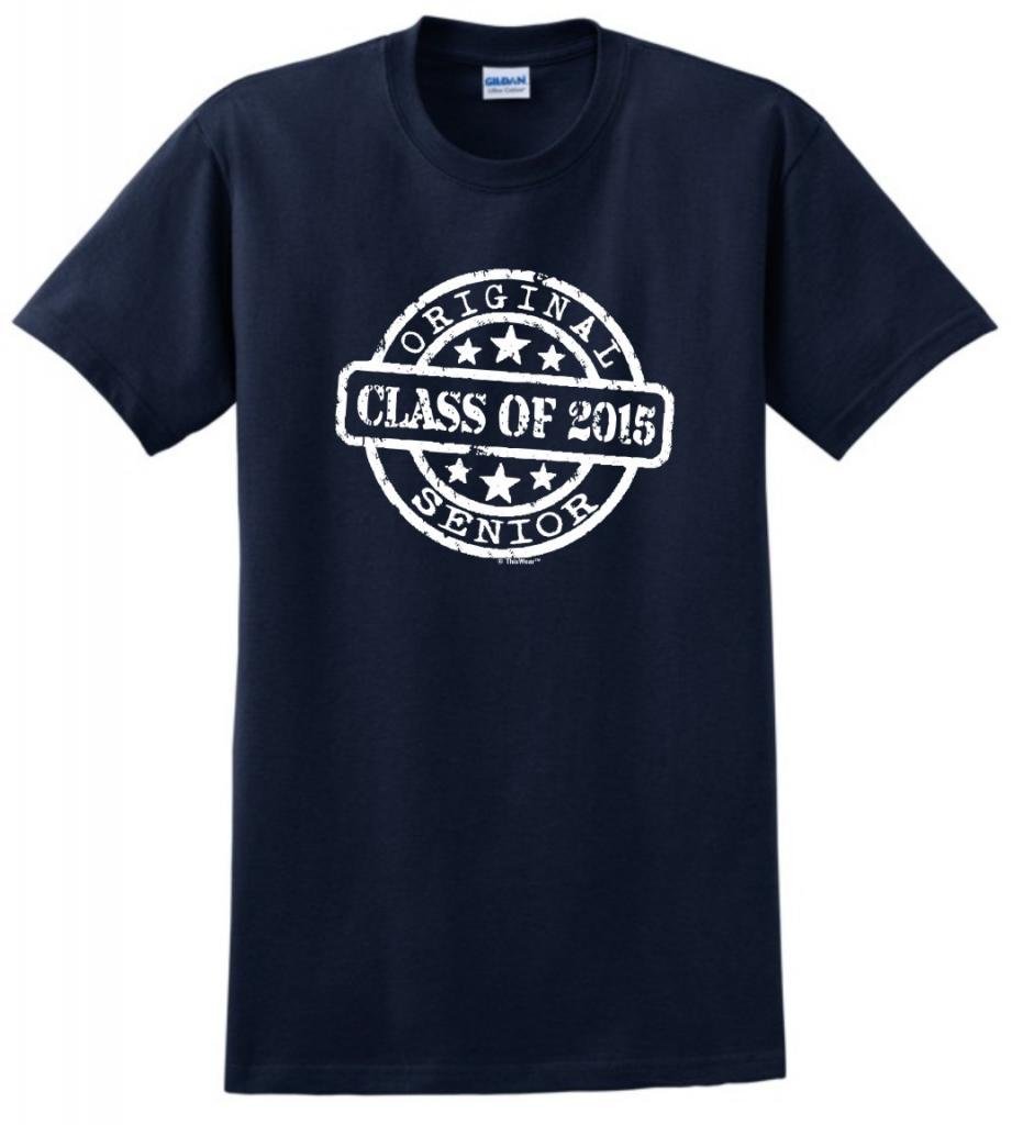 Graduation Stamp Class of 2015 T-Shirt 2XL Navy