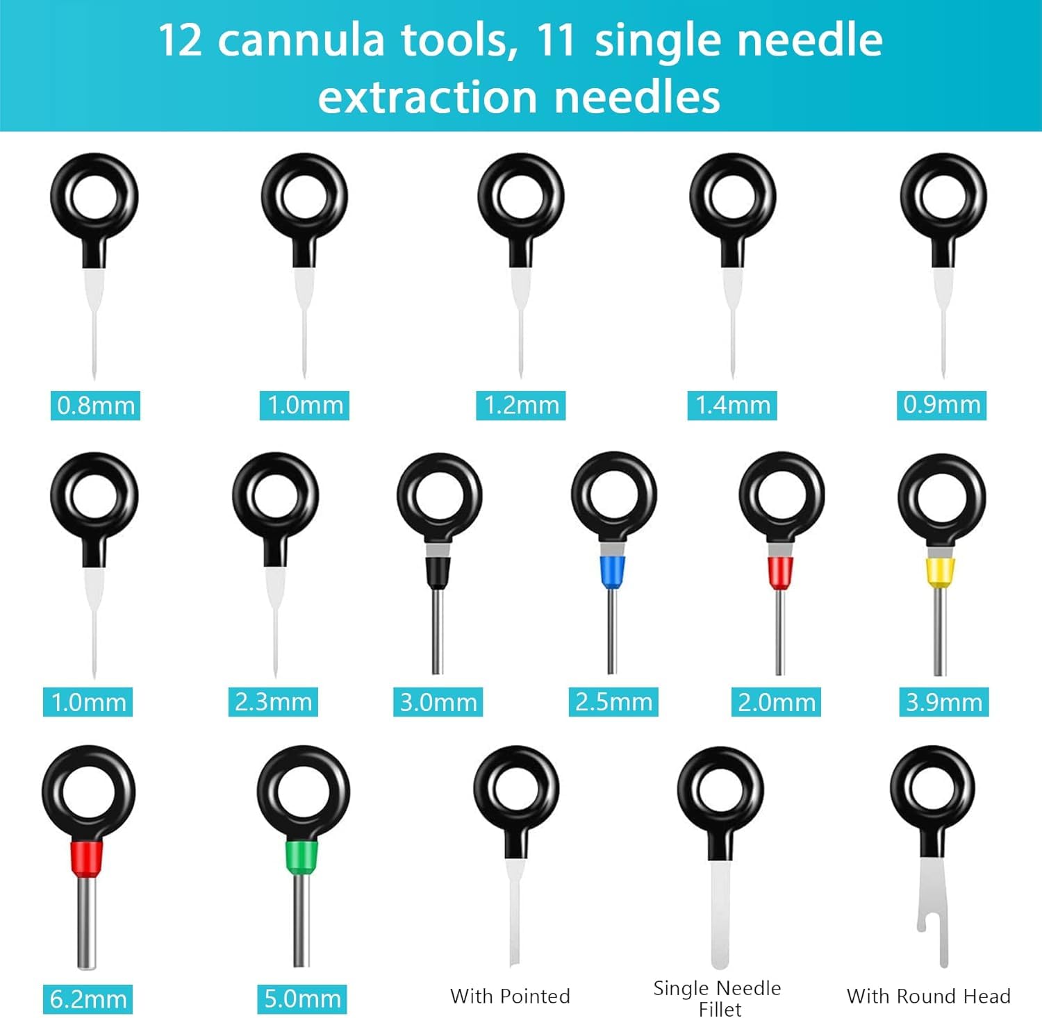 Terminal Removal Tool Kit 44 Pcs Depinning Tool Electrical Connector Pin Removal Tool Kit Pin Extractor Tool Set Wire Terminal Release Tool for Automotive Car Household Devices - Image 2