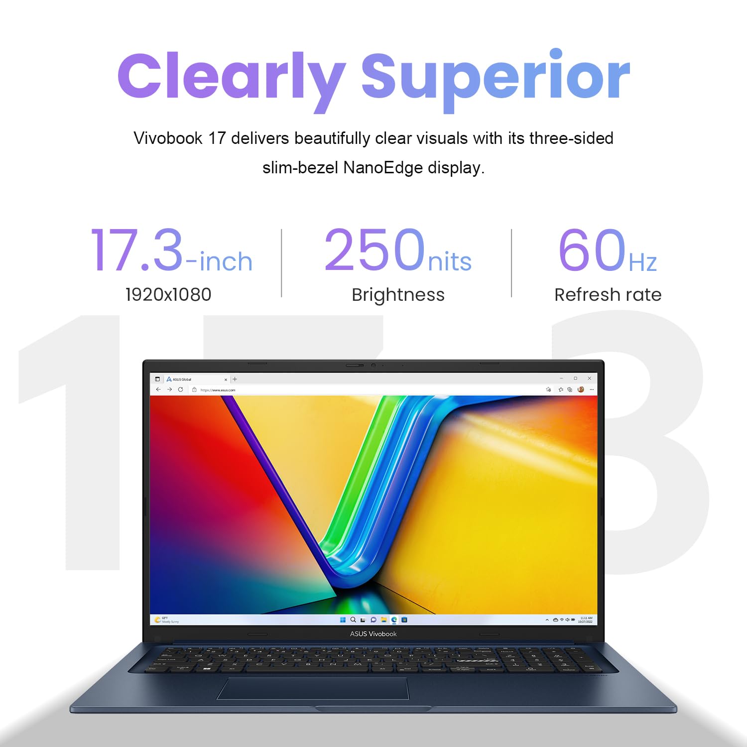 Amazon.com: ASUS Vivobook 17 Laptop, 17.3