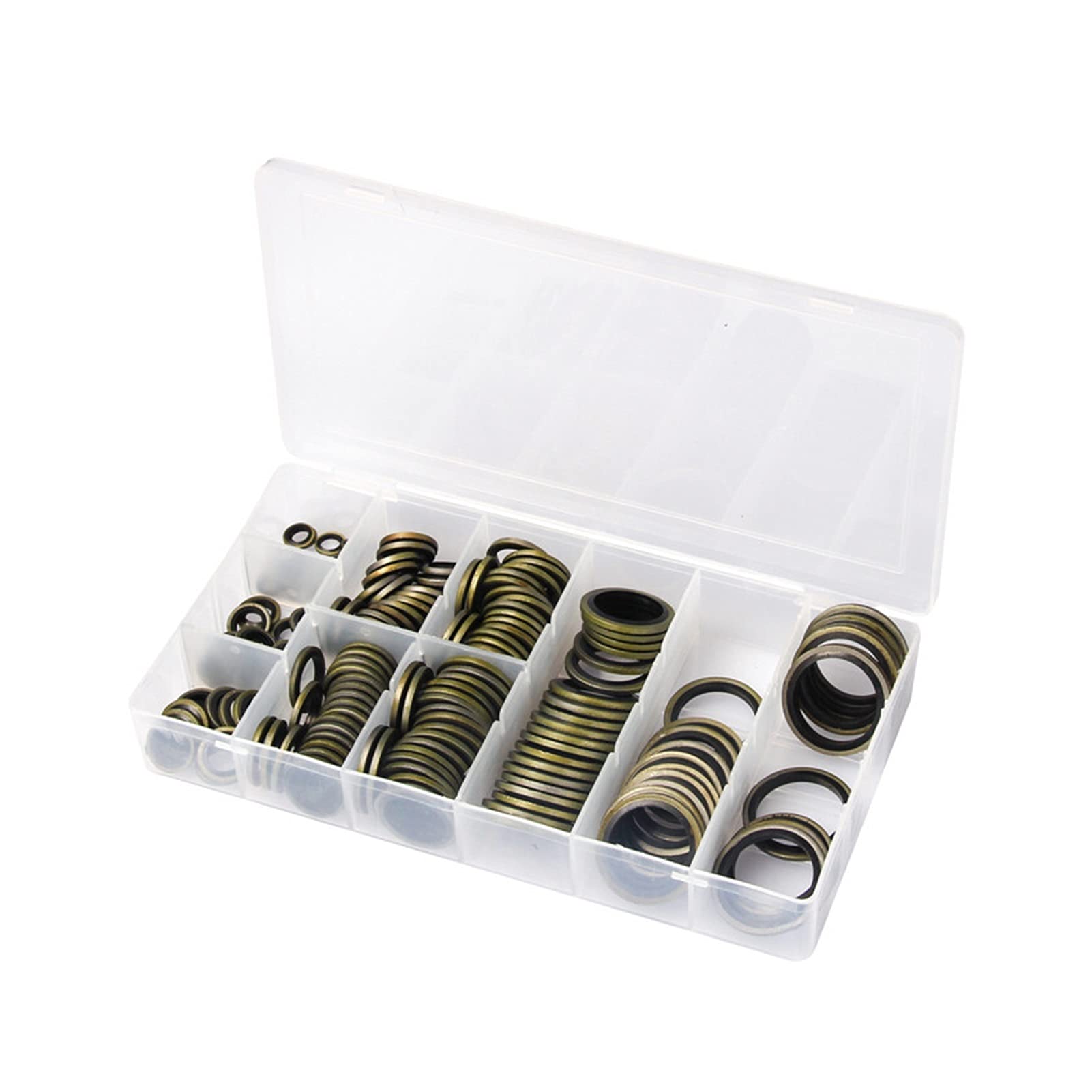 THua store 15. 0pcs M6-M24 Guarnizione di guarnizione for tubi idraulici ad alta pressione Guarnizione in gomma Guarnizione for tenuta a timpano ad alta temperatura Valvola conduttura ad alta temperat