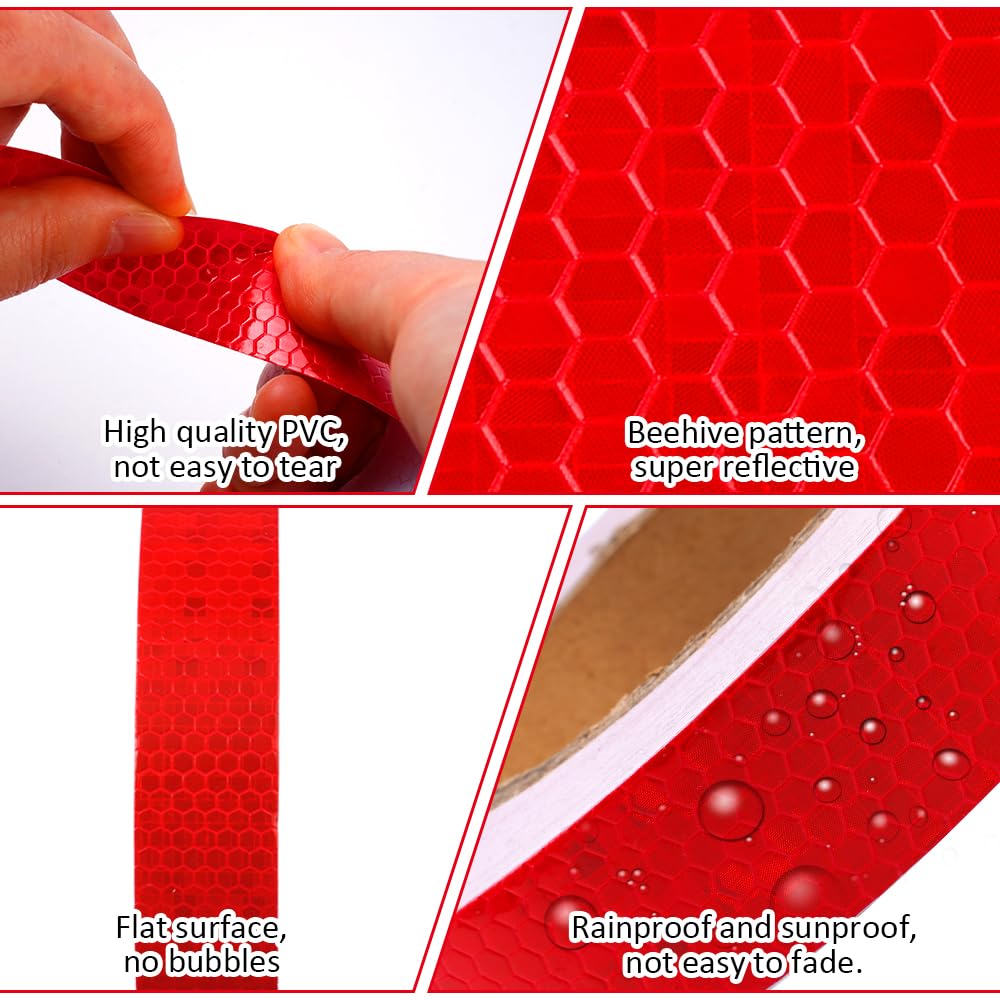 Nastro Catarifrangente Adesivo TESSTSY - Bianco, 2.5cm X 23m, Per Veicoli - Foto 11