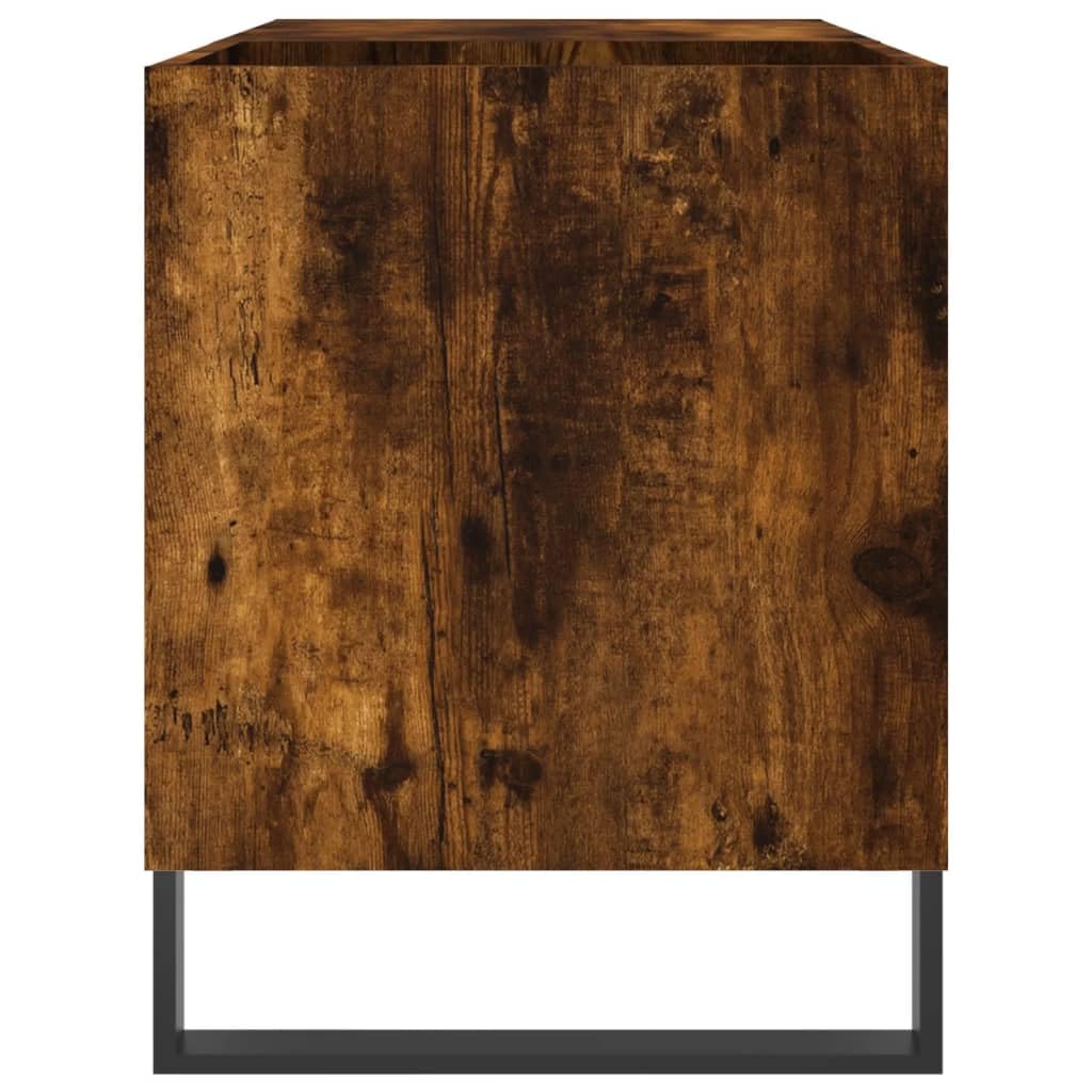 Armadio per dischi in vinile vintage, in legno e ferro, 85 x 38 x 48 cm, stile retrò, per soggiorno e sala musica, grande organizer per LP