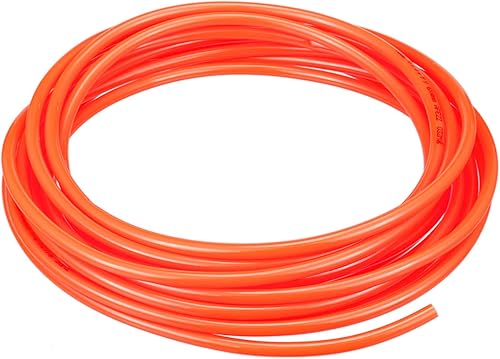 Miniatura 5 de DMiotech Tubo neumático de 0.157 in x 0.236 in, manguera de línea de poliuretano para compresor de aire de 16.4 ft/16.4 pies, naranja