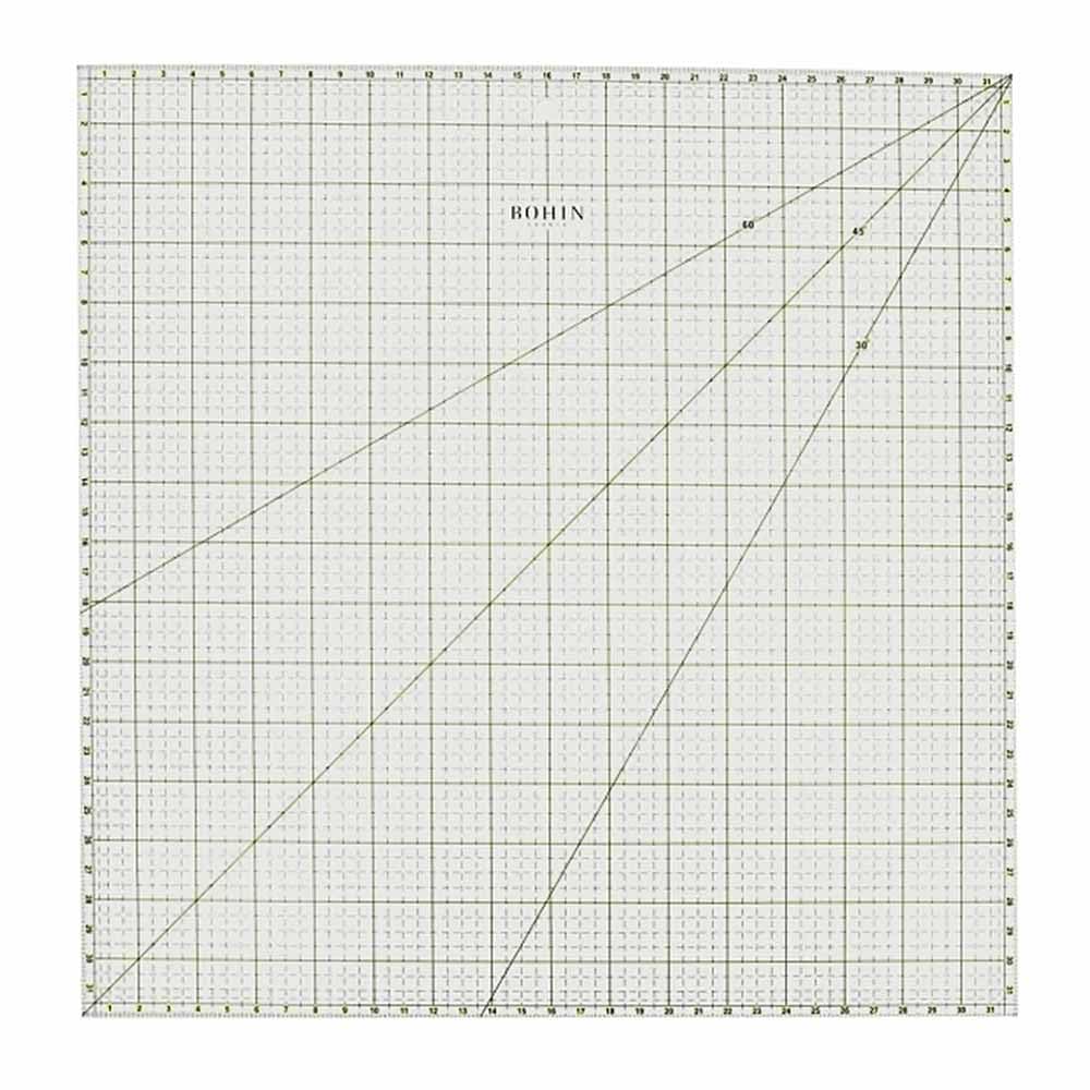 Règle de patchwork Bohin Quilt ruler squared 32x32cm grand format acrylique de couture - 4