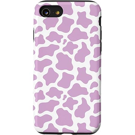 photo Cow Print Case On Purple Iphone 11 iphone se 2020 7 8 cow print pastel purple and white animal phone case