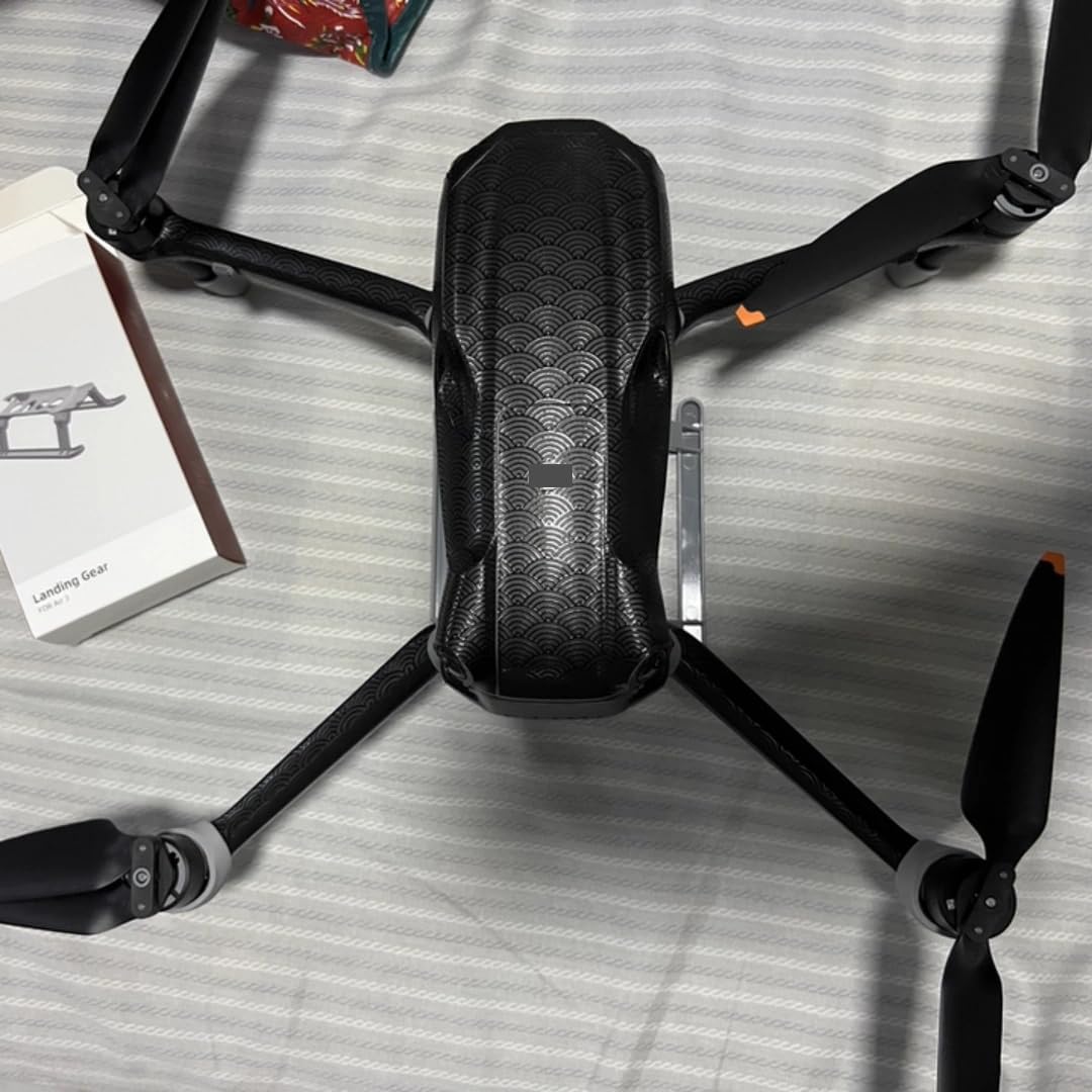 AIR3S Anti-Scratch Camera Vinyl Wrap Film Decal Skin for DJI Air 3S Body Accessories Protective Sticker Protector Coat (Clouds Black)