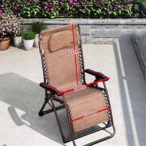 Xzgden Lightweight Office Life Patio Reclining Chairs Oversized Lounger Chair Zero Gravity, Balcony Folding Back Recliner Wide Seat Detachable Neck Pillow Sun Lounger (Color : C) (Color : A) #TOP18