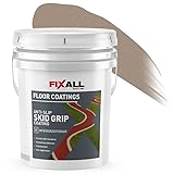FIXALL Skid Grip Anti-Slip Coating, 5 Gallons, Camel, Exceeds ADA Standards, Ideal for Safety Areas, Slip-Resistant Pavement, Cement & Concrete Paint