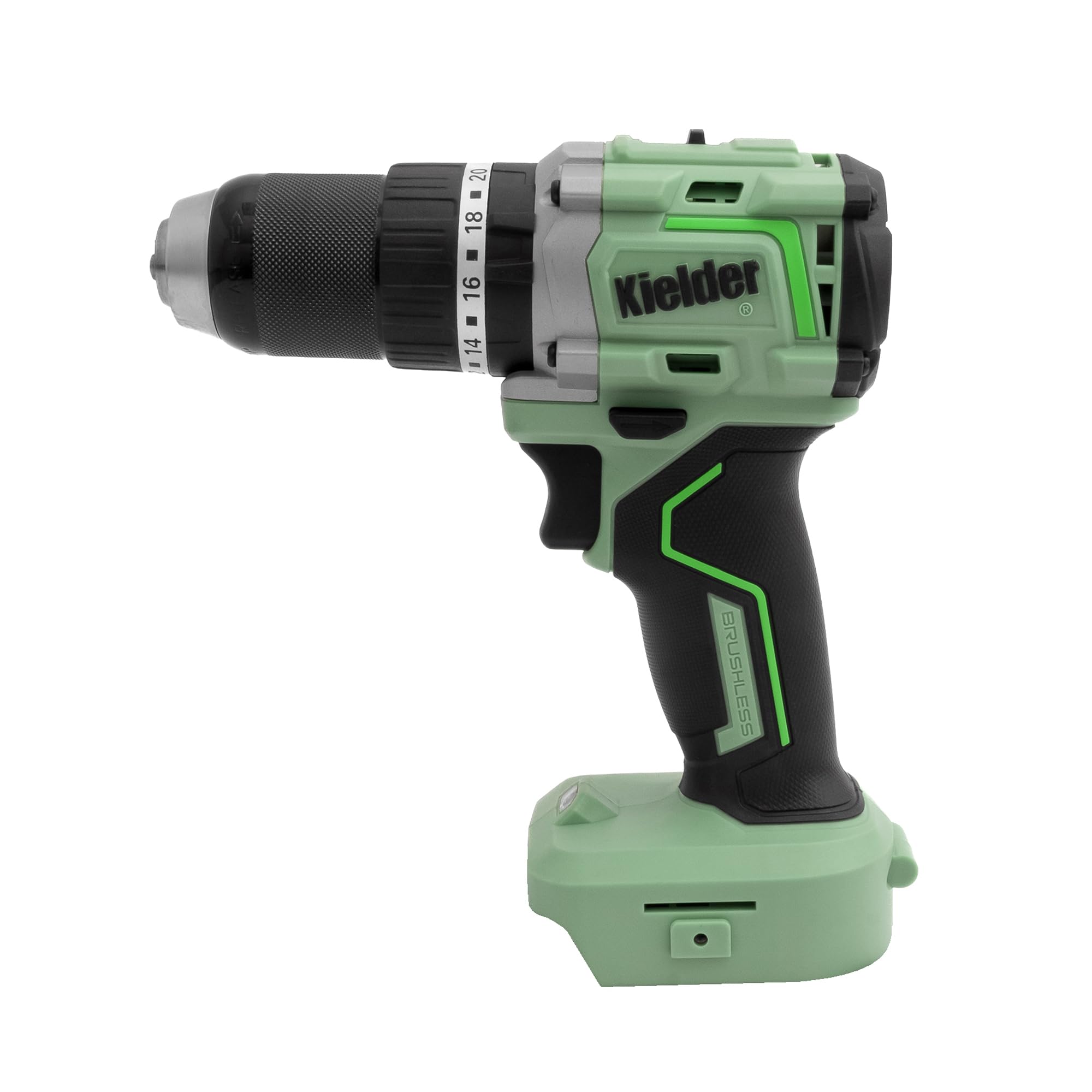 Kielder KWT-020-06 TYPE18 18v 13mm 75Nm Ultra Compact Combi Drill (Bare), Black - Image 2