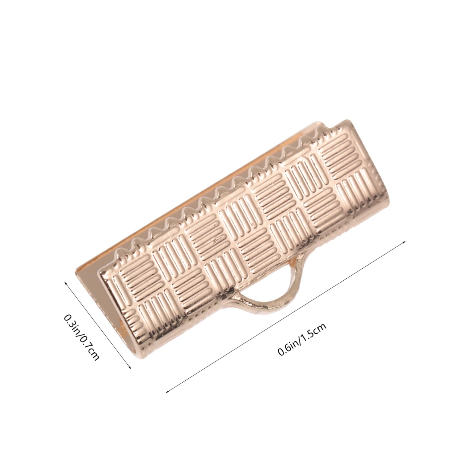 BEBEMOKO Vest Buckle Accessories Set 50pcs Ribbon End Clamp Crimp Clamp Ends for DIY Jewelry Making Unique Design