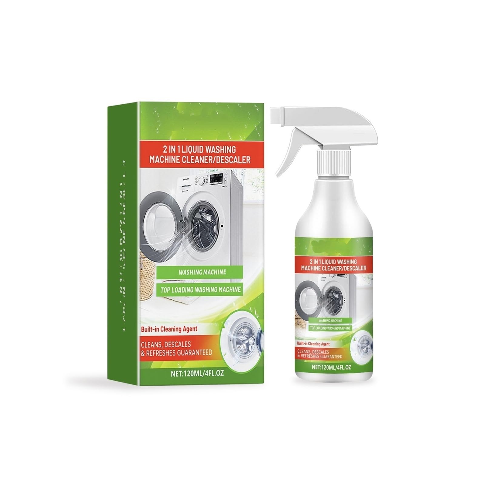 20 ml Waschmaschinenreiniger, reinigt gründlich die Innentrommel und entfernt kraftvoll Flecken(2pcs)