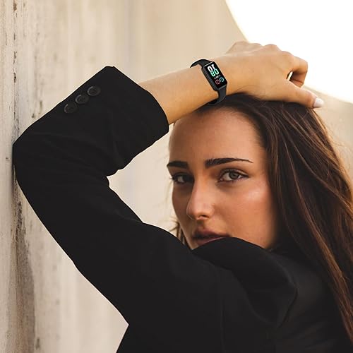 Miniatura 15 de 4PACKS Watch Bands Compatible with Amazfit Band 7 Strap,Silicone Metal Buckle Adjustable Wristband Bracelet Sport Strap for Replacement