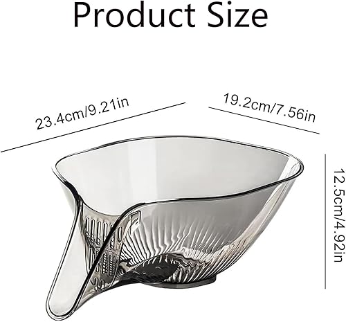 Miniatura 6 de Cesta de drenaje multifuncional embudo de drenaje de alta calidad, cuenco multifuncional para drenaje de frutas y verduras, cesta de drenaje para